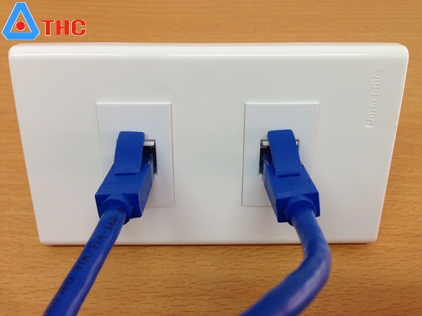 Nhân Wallplate 2 Cổng RJ45